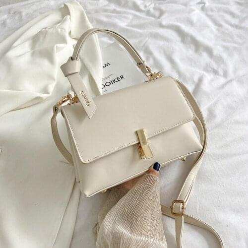 Elegant Simple Design Womens Small Handbags Pu Leather Shoulder Bags For Women 2020 Fashion Solid Color Wild Crossbody Bag