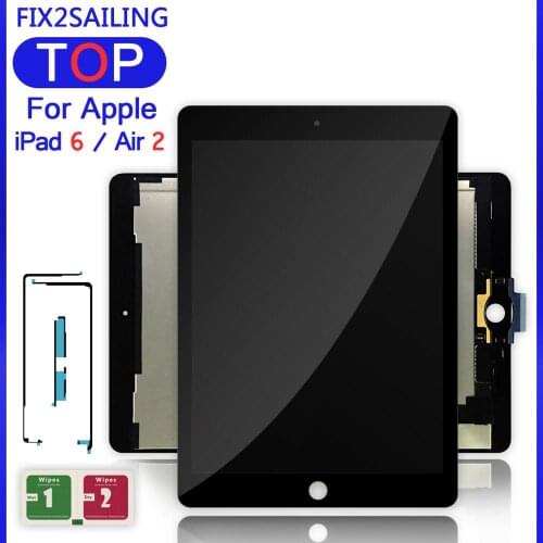 9.7" Lcds For Apple iPad 6 Air 2 A1567 A1566 9.7'' 100% AAA+ Grade LCD Display Touch Screen Digitizer Assembly Replacement