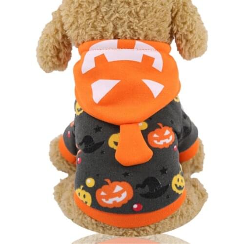 Winter Warm Cotton Pet Clothes For Small Dogs Chihuahua Clothing Halloween Dinosaur Dog Costume Hoodie Puppy Pet Cat Coat Jacket