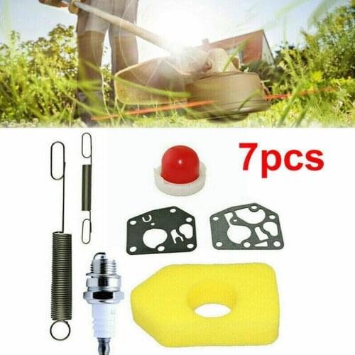 1 Set Service Kit Lawn Mower Replacement Spare Parts Plug Spring Air Control Cutter For Grass Speed Filter Machine Spark O7W9