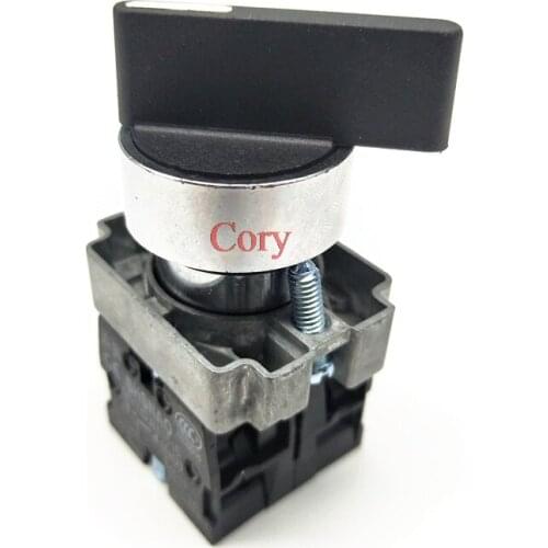 1PC On/Off/On Momentary/Maintained Long Handle 3 Postion Rotary Selector Switch 22mm 2 NO Contact 10A 600V