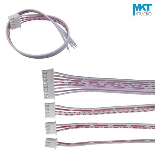 10Pcs 30cm Single XH2.54 Header AWG26 Red White Wire Cable Sample |2P 3P 4P 5P 6P 7P 8P 9P 10P 11P 12P