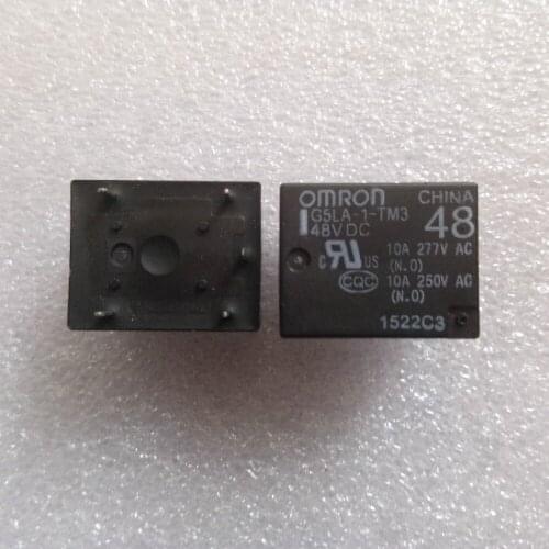 10pcs/lot NEW Relay G5LA-1-TM3 48VDC 10A 5pin 48V DC48V