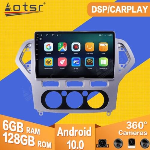 128GB For Ford Mondeo MK4 2007 2008 2009 2010 Android Car Tape Radio Recorder Video Player Navi GPS Carplay Multimedia Head Unit