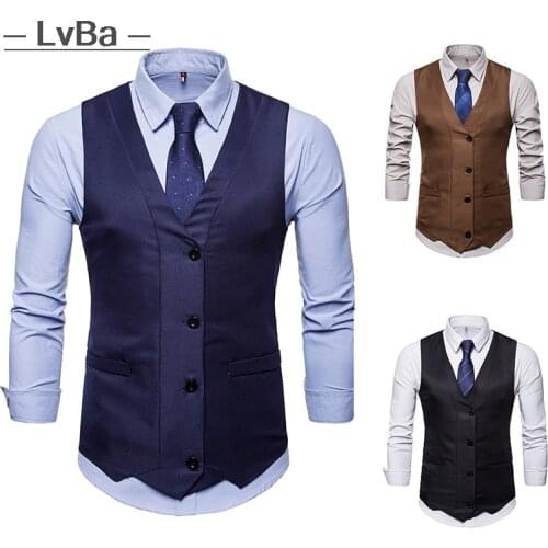 2020 New fashion Personality collar mens suit vest business casual waistcoat male party gilet Blazer Vest Man dress vest
