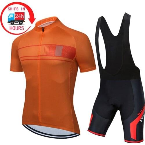 2021 TELEYI Cycling Jersey Bib Set MTB Uniform Bike summer Clothing Quick Dry Bicycle Wear Clothes Mens Short Maillot Culotte