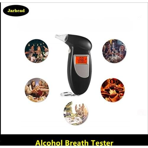 AT-868 Alcohol Breath Tester Breathalyzer Analyzer Detector Test Keychain Breathalizer Breathalyser DeviceLCD Screen AT868