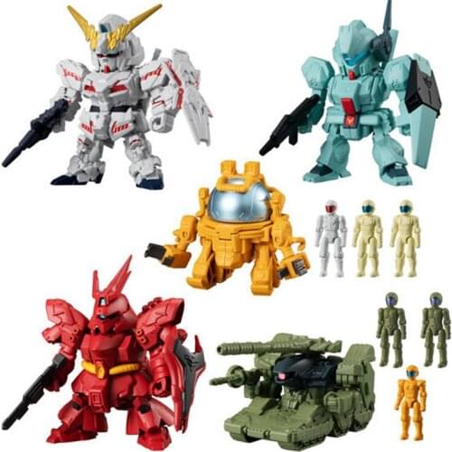 Bandai Genuine Gacha Up To Miniature War Doll Unicorn Sazabi Ornaments In Stock