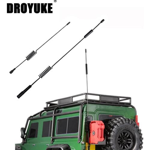 Droyuke 195mm 290mm' RC Car Metal Decorative Antenna For 1/10 RC Crawler Traxxas TRX4 TRX6 Axial SCX10 RC4WD D90 D110 Tamiya