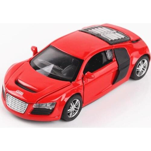 1/32 Diecasts & Toy Vehicles R8 Race Car Model With Sound&Light Collection Car Toys For Boy Children Gift brinquedos