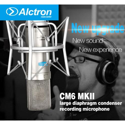 Alctron CM6 MKII Condenser Microphone Capacitor Microfone Cardioid Large Diaphragm Microfono Studio Computer Mic