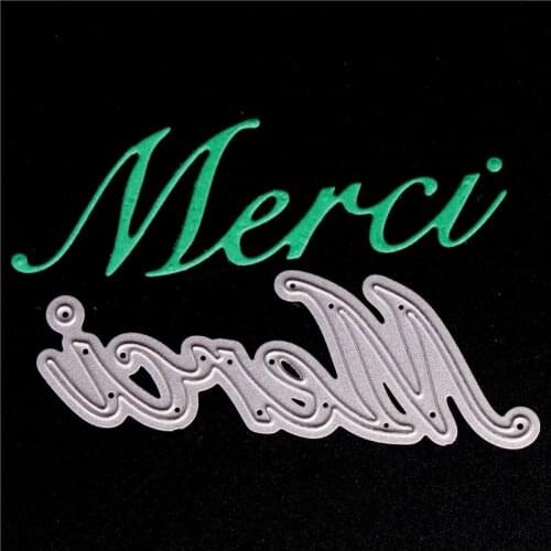 French word Metal Cutting Dies for Diy Scrapbooking Die Cut New 2018 Cuts for Paper Card Making Craft Embossing Thank you