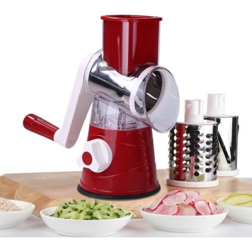 Multi-functional Manual Slicer Vegetable Fruit Round Cutter Shred Grater Shredder Household Kitchen Food Processors
