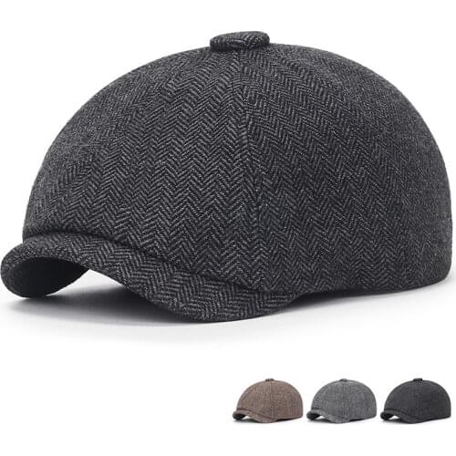 Men Beret Newsboy Hat Celebrity Caps Vintage Tweed Peaky Blinders Berets Flat Peaked Cap Street Hats for Women Men Hiphop