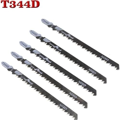 5PCS 135mm T344D Super-long Saw Blades Clean Cutting For Wood PVC Fibreboard Reciprocating Saw Blade Power Tools