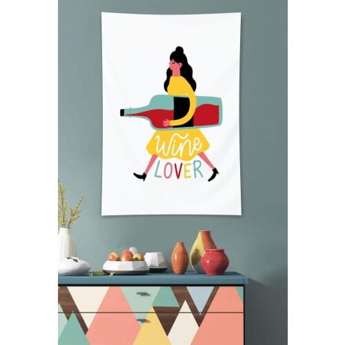 Wine Lover Wall Covering 40 x 60 cm Ultra Soft Textured Polyester Fabric Suitable for indoor - outdoor use