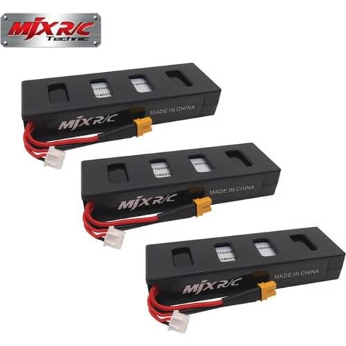 Original 3PC 7.4v 1800mah 25C Li-poly Battery for MJX B3 Bugs 3 Force1 F100 Contixo F17 RC quadcopter drone spare parts RC Parts