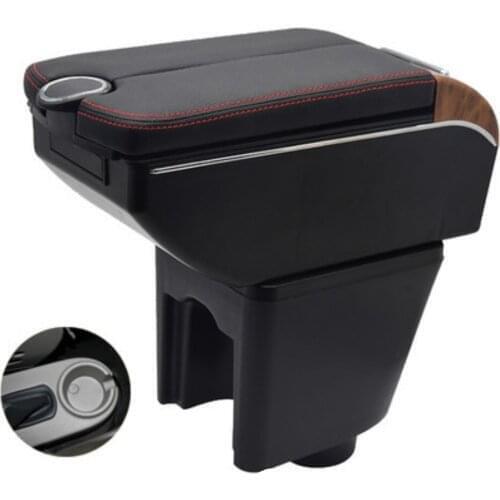 For Aveo T200 / T250 Armrest box 2002-2011 Double doors open 7USB Centre Console Storage Box Arm Rest