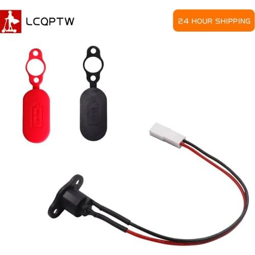 Charging Port Dust Plug Rubber Case For Xiaomi Mijia M365 Electric Scooter Battery Power Charger Line Hole Cover Accessories