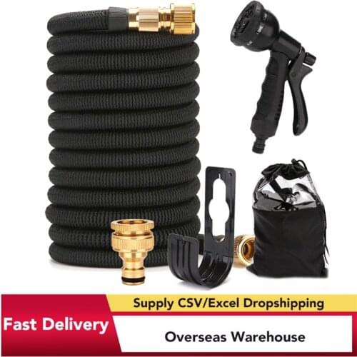 25FT-100FT Garden Hose Expandable Magic Flexible Water Hose Hose Plastic Hoses Pipe With Spray Gun To Watering Car Wash Sprayer