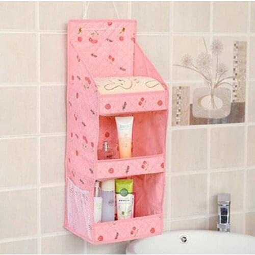 Storage Bag Waterproof Wall Hanging Organizer Bathroom Bag Storage Organizer 3 Layers Toiletry Holder For Back Door Wall