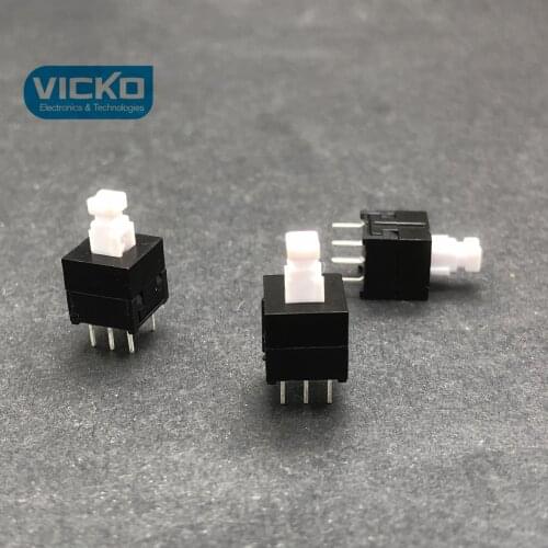 [VK] Square head self locking switch 8.5*8.5 8.5*8.5mm double row 6 pin 6 foot lock button