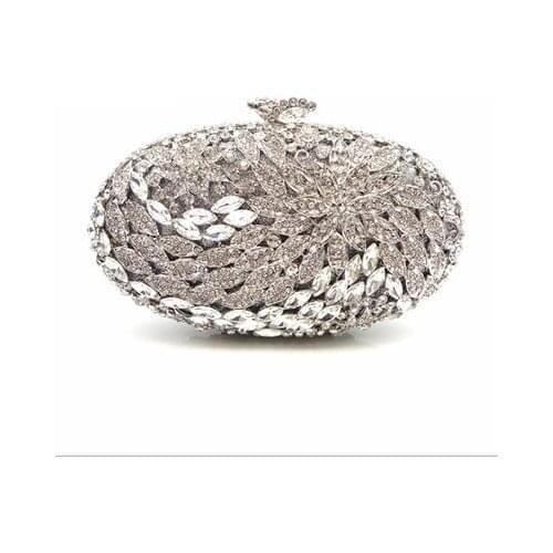 Lady Hollow Out Crystal diamond Women Clutches bag Evening Bags Wedding Party Cocktail Metal Minaudiere Handbag clutch Purse