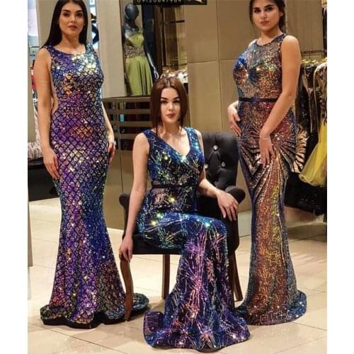 Top Quality Autumn Women Sexy V Neck Spaghettli Strap Sequins Long Dress 2020 Elegant Fashion Female Celebrity Party Dress