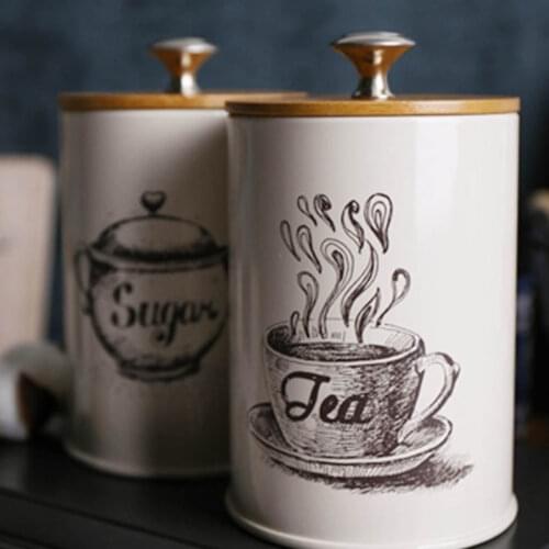 3x Vintage Cream Enamel Tea Coffee Sugar Kitchen Storage Canisters Jars Pots Set