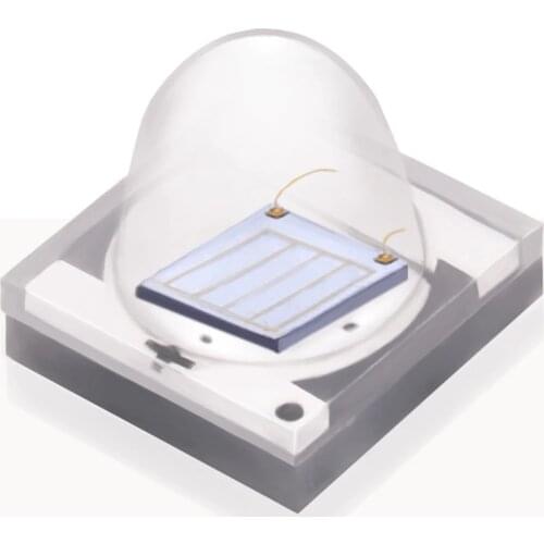 3535 ceramic smd 400nm 405nm 410nm 3w uv led with 60deg lens