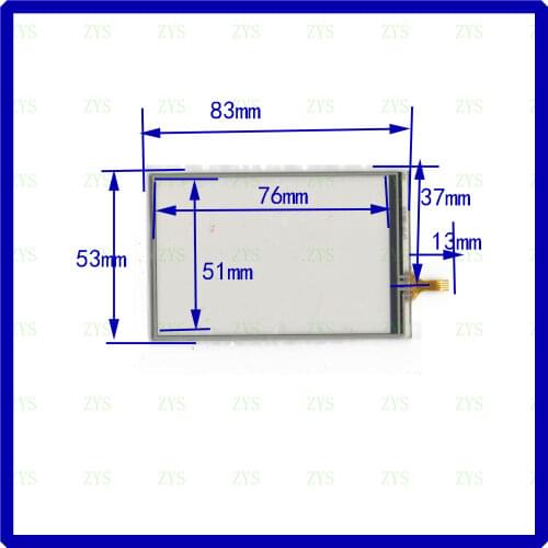 5PCS 83mm*53mm LFTP-184-3.5 Car navigation touch handwriting external glass screen good quality very sensitive LFTP1843.5