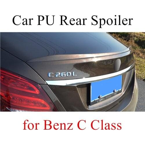 Best selling 5 colors available Carbon Fiber Car rear spoiler For M-ercedes for B-enz C Class rear trunk wing