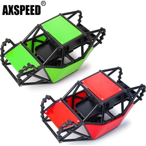 AXSPEED Nylon Roll Cage Body Shell Frame Chassis for Axial SCX10 & SCX10 II 90046 1/10 RC Rock Crawler Car DIY Accessories