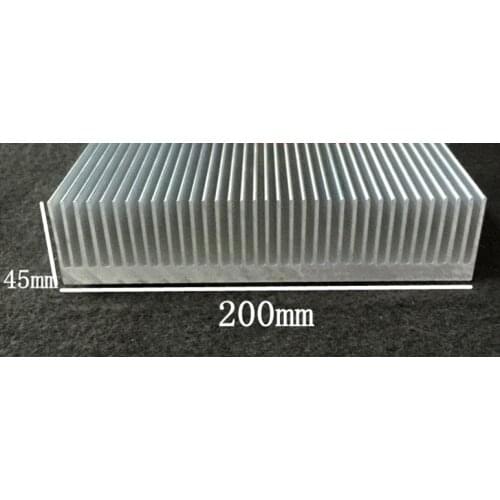 Free Ship by DHL/EMS/ARAMEX High-power Electronic Radiator/Aluminum heat sink W200mm,H45mm,Custom length 200*45*400mm Radiator