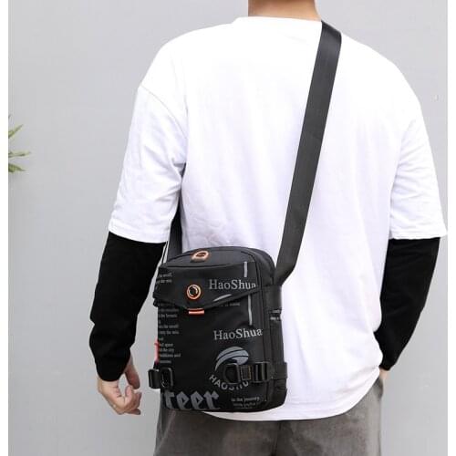 Mens Outdoor simple lightweight Shoulder Bag Messenger Bag Waterproof Mobile Phone oxford Male Casual Travel Messenger Bag Hot