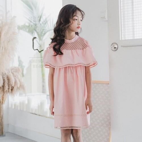 YourSeason New 2020 Summer Cotton Cute Pincess Girls Black Pink Dresses O Neck Fashion Baby Girls Casual Patchwork Dress