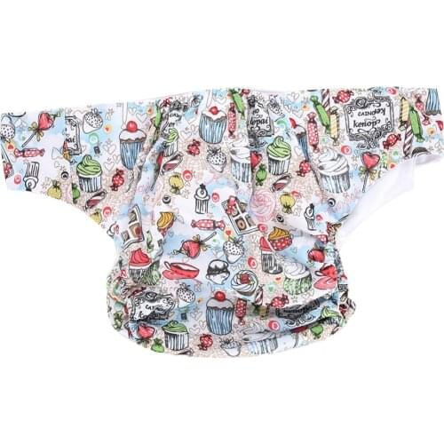 Brand New Reusable PU Adult Cloth Diaper Washable Breathable Adjustable Pocket Adult Diaper For Family Home