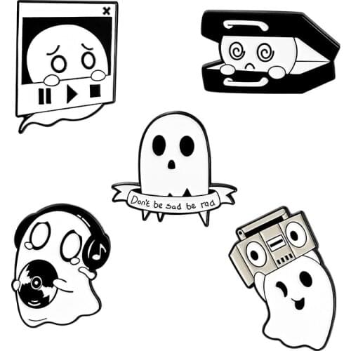 New Brooch Trend Radio Earphone Luggage Brooches enamel pins badge for friends