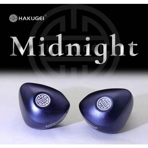 HAKUGEI Midnight Earbuds 4BA+1DD Resin Hybrid Handmade In Ear Earphone Music Monitor Studio Audiophile Musician Headphones