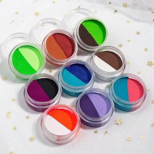 10 Pieces Water Activated UV Neon Pastel Eyeliner Cream Private Label Neon Powder Eye Makeup Pigment Water-soluble Face Painting