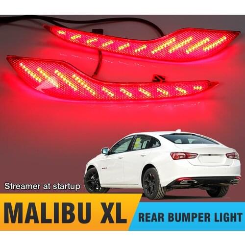 OKEEN Rear Bumper Reflector Tail Lights For Car Chevrolet Malibu XL 2020 LED Turn Singal Flow Brake Flash Driving Auto Lamps 12V