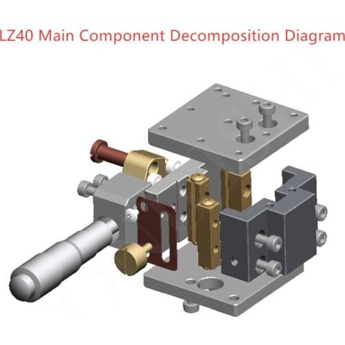 Optical Z-axis high-low platform LZ40 cross-rail fine-tuning high-precision manual adjustable displacement lifting and sliding
