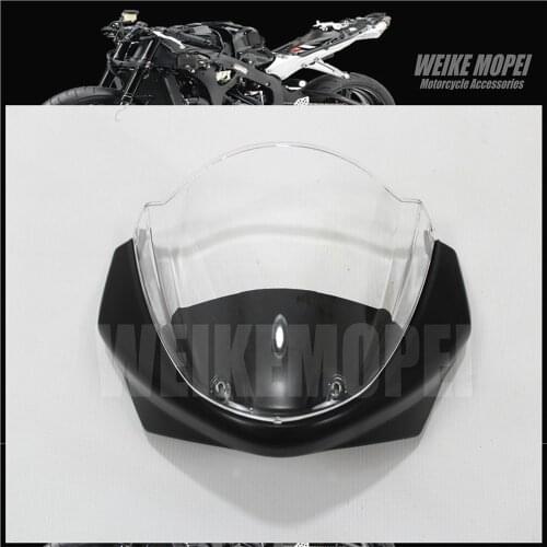 Matte Black Motorcycle Front Windshield Upper Fairing Headlight Cowl Nose Panel Fit For DUCATI Monster 696 796 1100 EVO