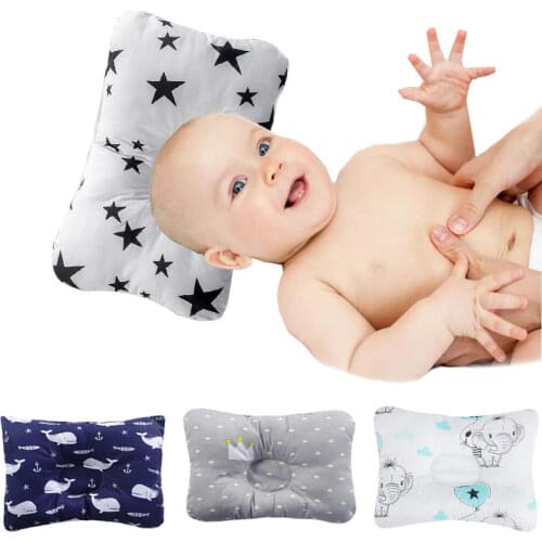 Baby Nursing Pillow Infant Newborn Sleep Support Concave Cartoon Pillow Printed Shaping Cushion Prevent Flat Head