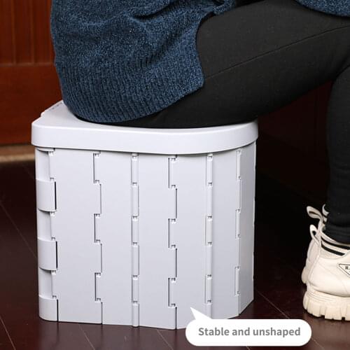 Portable Folding Toilet Commode Porta Potty Car Toilet Camping Toilet for Travel Bucket Toilet Seat for Camping Hiking Long trip