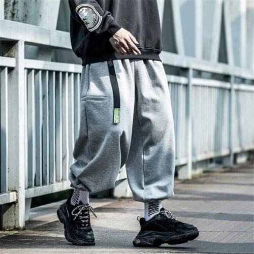 Hip Hop Harem Pants Mens Loose Sweatpants Outdoor Harajuku Jogging Pants Casual Cargo Trousers 2021 Autumn Clothing