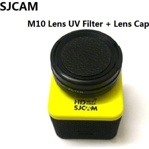 SJCAM Original Camera Accessories Lens UV Filter Protect Cap Metallic Glass Protective Cover For M10 Wifi SJ5000X Plus Action