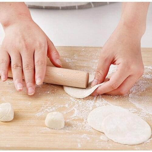 NEW With Scale Solid Wood Rolling Stick Cake Pie Noodles Rolling Pins Wooden Sticks Decoration Dough Roller Baking Kitchen Tools