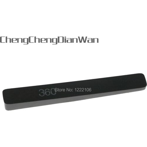 ChengChengDianWan Replacement DVD Drive Frant Cover Tray Door Bar Lid Black Matt Finish For XBOX360 Slim 2pcs/lot