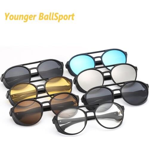 Sport sunglasses Fishing glasses trend punk same style new retro round sunglasses fashion men and womens outdoor glasses gift